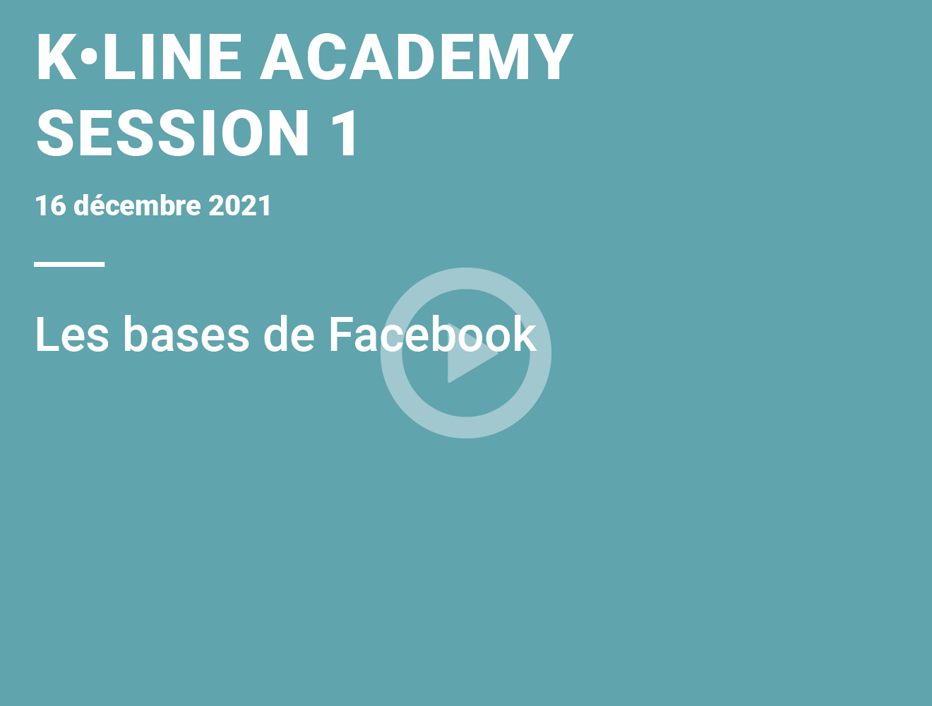 Les bases de Facebook